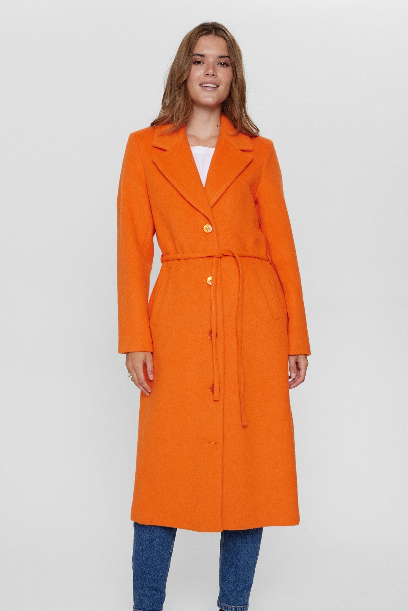 PRE-OWNED NUGRY COAT - Red Orange