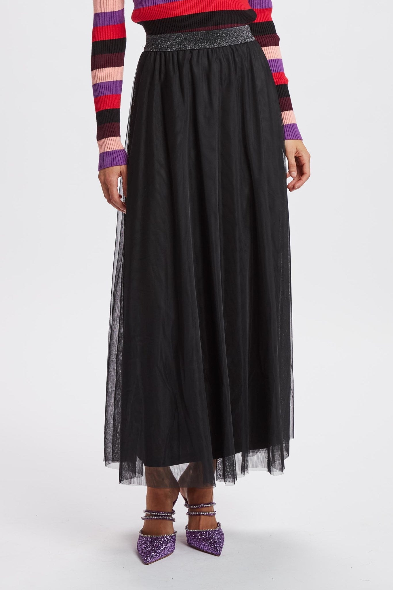 PRE-OWNED NUEA MAXI SKIRT  - Caviar