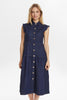 NUAMBER DRESS - Dark Blue Denim