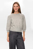 NUSURI BRUSHED SS PULLOVER - Light grey mel