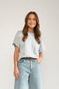 NUSEANNE OVERSIZE T-SHIRT - GOTS - Placid Blue