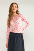NUSINE MESH BLOUSE - Pink Lady