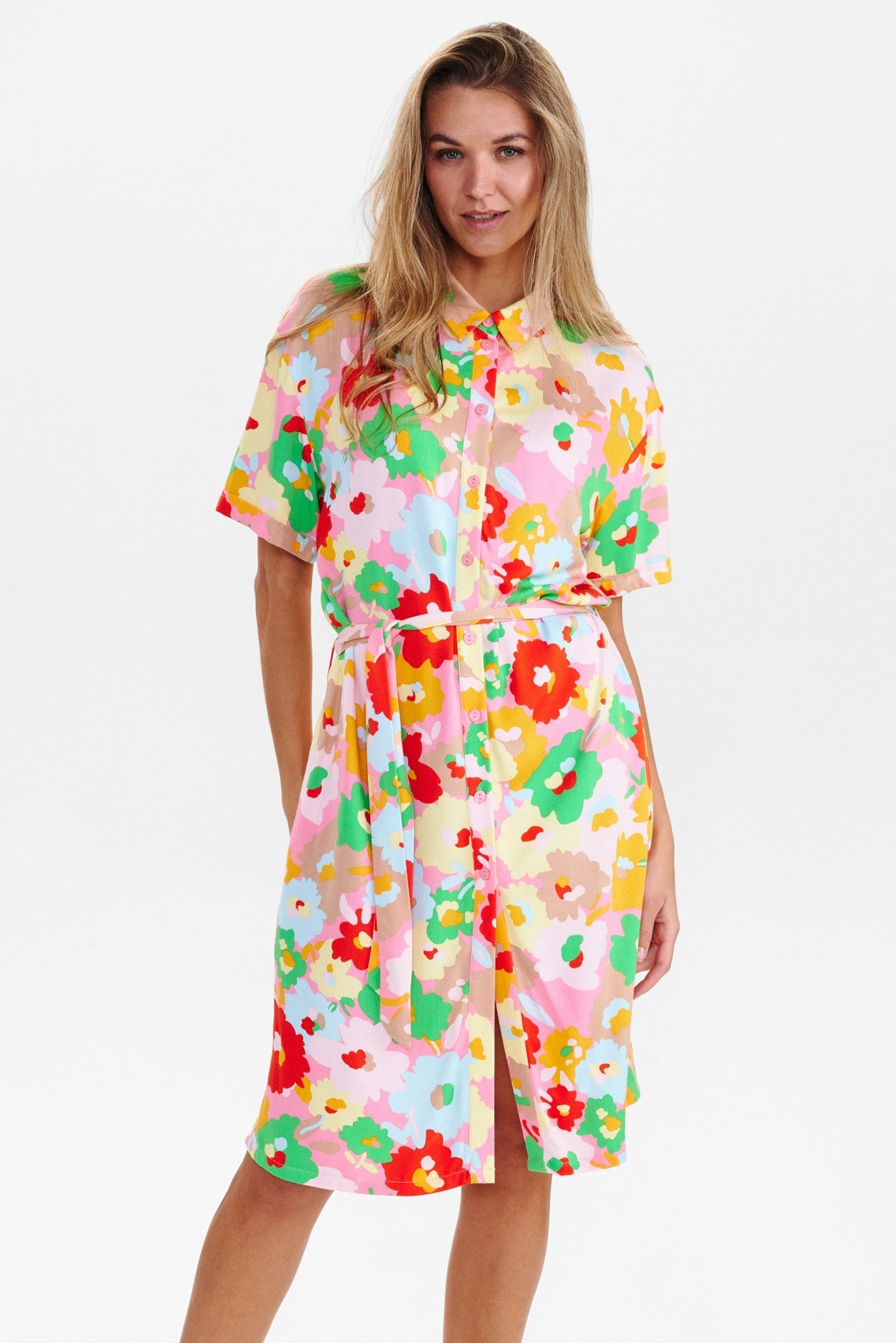 PRE-OWNED NUZAHRA SHIRTDRESS - Plumeria