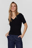 NUAYELET SS PULLOVER CROPPED - Caviar